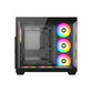 Torre PC Chasis XYZ TESSERACT X ATX Vidrio Templado 7x120mm ARGB PWM Dual Cámara USB-C Negro/Blanco