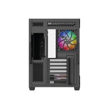 Torre PC Chasis XYZ TESSERACT X ATX Vidrio Templado 7x120mm ARGB PWM Dual Cámara USB-C Negro/Blanco
