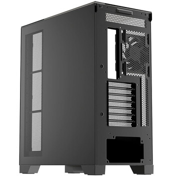 Torre PC Caja Gaming XYZ Trifecta Panorámica ATX Vidrio Templado 2x VORTEX A-RGB USB-C