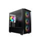 Torre PC Torre MONTECH X5M Black ATX Gaming 4x120 mm aRGB Vidrio Templado USB-C