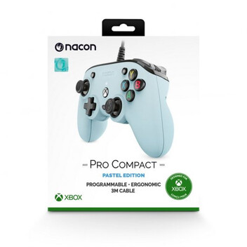 Nacon Pro Compact Controller Mando con Cable Azul Pastel para PC/Xbox One/Xbox Series Nacon Pro Compact Controller Mando con Cable Azul Pastel para PC/Xbox One/Xbox Series