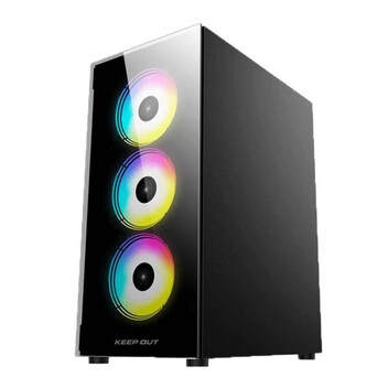 Torre PC Caja Gaming Keep Out XC-210 Glass ARGB ATX/Micro ATX/ITX Vidrio Templado Negra Torre PC Caja Gaming Keep Out XC-210 Glass ARGB ATX/Micro ATX/ITX Vidrio Templado Negra