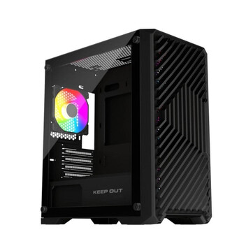 Torre PC Caja PC Gaming Keep Out XC-220 Glass Micro-ATX Vidrio Templado ARGB Negro