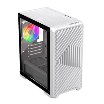 Torre PC Caja PC Gaming Keep Out XC-220 Glass Micro-ATX ARGB Blanco Vidrio Templado Torre PC Caja PC Gaming Keep Out XC-220 Glass Micro-ATX ARGB Blanco Vidrio Templado