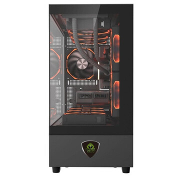 Torre PC Torre Keep Out XC-301 Glass Negro ARGB Micro ATX/ITX Vidrio templado Ventilador 420mm GPU Torre PC Torre Keep Out XC-301 Glass Negro ARGB Micro ATX/ITX Vidrio templado Ventilador 420mm GPU