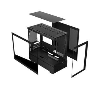 Torre PC Torre Keep Out XC-301 Glass Negro ARGB Micro ATX/ITX Vidrio templado Ventilador 420mm GPU Torre PC Torre Keep Out XC-301 Glass Negro ARGB Micro ATX/ITX Vidrio templado Ventilador 420mm GPU