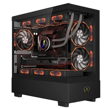 Torre PC Torre Keep Out XC-301 Glass Negro ARGB Micro ATX/ITX Vidrio templado Ventilador 420mm GPU Torre PC Torre Keep Out XC-301 Glass Negro ARGB Micro ATX/ITX Vidrio templado Ventilador 420mm GPU