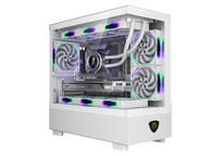 Torre PC Caja Keep Out XC-301W Glass Micro-ATX/ITX Blanca Vidrio Templado ARGB 420mm GPU