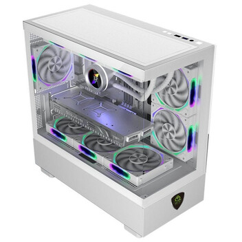 Torre PC Caja Keep Out XC-301W Glass Micro-ATX/ITX Blanca Vidrio Templado ARGB 420mm GPU Torre PC Caja Keep Out XC-301W Glass Micro-ATX/ITX Blanca Vidrio Templado ARGB 420mm GPU