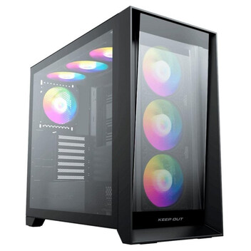 Torre PC Caja PC Gaming Keep Out XC-911PROXL+ Cristal Templado ARGB E-ATX/ATX/Micro-ATX/ITX Negra