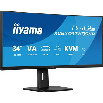 Monitor iiyama ProLite XCB3497WQSNP-B1 34" VA CURVO UWQHD 120Hz USB-C DOCK 96W Altavoces Altura Ajus Monitor iiyama ProLite XCB3497WQSNP-B1 34" VA CURVO UWQHD 120Hz USB-C DOCK 96W Altavoces Altura Ajus