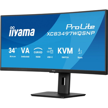 Monitor iiyama ProLite XCB3497WQSNP-B1 34" VA CURVO UWQHD 120Hz USB-C DOCK 96W Altavoces Altura Ajus Monitor iiyama ProLite XCB3497WQSNP-B1 34" VA CURVO UWQHD 120Hz USB-C DOCK 96W Altavoces Altura Ajus