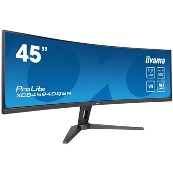 Monitor iiyama ProLite XCB4594DQSN-B1 45" VA CURVO DQHD 165Hz USB-C DOCK Altavoces Altura Ajustable