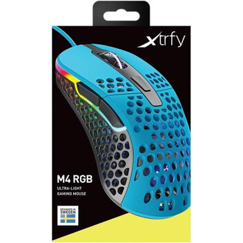 XTRFY M4 RGB Ratón Gaming para Diestros 16000 DPI Azul XTRFY M4 RGB Ratón Gaming para Diestros 16000 DPI Azul