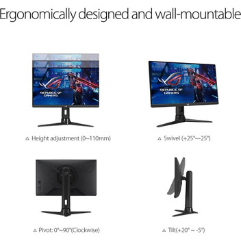 ASUS ROG STRIX XG259CM 24.5" LED FastIPS FullHD 240Hz G-Sync Compatible