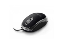 Ratón Titanium TITANUM XM102K USB 1000 DPI Negro Transparente Ambidiestro
