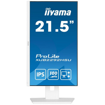 Monitor iiyama ProLite XUB2292HSU-W6 21.5" IPS FullHD 100Hz USB-A Altavoces Altura Ajustable