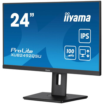Monitor iiyama ProLite XUB2492QSU-B1 23.8" IPS QHD 100Hz Altura Ajustable Altavoces Adaptive Sync