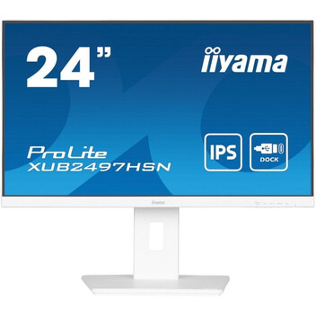 Monitor iiyama ProLite XUB2497HSN-W2 23.8" IPS FullHD 100Hz USB-C DOCK Altavoces Altura Ajustable (5