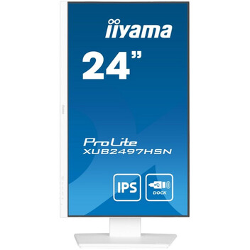 Monitor iiyama ProLite XUB2497HSN-W2 23.8" IPS FullHD 100Hz USB-C DOCK Altavoces Altura Ajustable (5