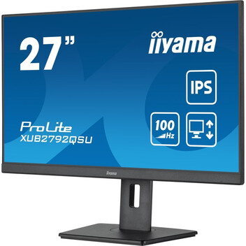Monitor iiyama ProLite XUB2792QSU-B6 27" LED IPS QHD 100Hz Altavoces Altura Ajustable