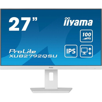 Monitor iiyama ProLite XUB2792QSU-W6 27" IPS QHD 100Hz USB-A Altavoces Altura Ajustable