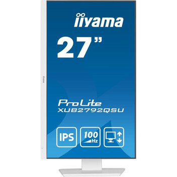Monitor iiyama ProLite XUB2792QSU-W6 27" IPS QHD 100Hz USB-A Altavoces Altura Ajustable