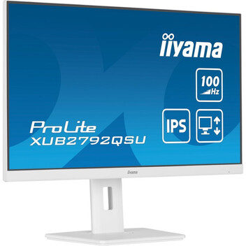 Monitor iiyama ProLite XUB2792QSU-W6 27" IPS QHD 100Hz USB-A Altavoces Altura Ajustable