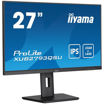Monitor iiyama 27″ WQHD 100Hz IPS AdaptiveSync Altura Ajustable Altavoces USB HDMI DP