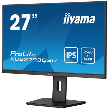 Monitor iiyama 27″ WQHD 100Hz IPS AdaptiveSync Altura Ajustable Altavoces USB HDMI DP