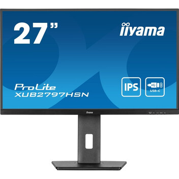 Monitor iiyama ProLite XUB2797HSN-B2 27" IPS FullHD USB-C DOCK 100Hz Altavoces Altura ajustable (5 a