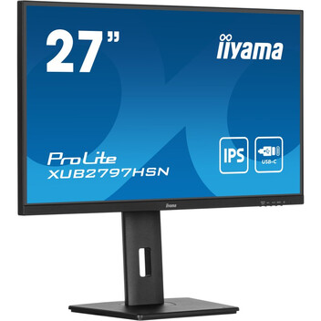 Monitor iiyama ProLite XUB2797HSN-B2 27" IPS FullHD USB-C DOCK 100Hz Altavoces Altura ajustable (5 a