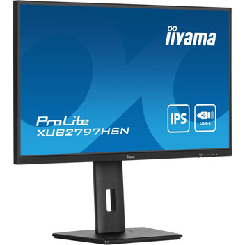 Monitor iiyama ProLite XUB2797HSN-B2 27" IPS FullHD USB-C DOCK 100Hz Altavoces Altura ajustable (5 a