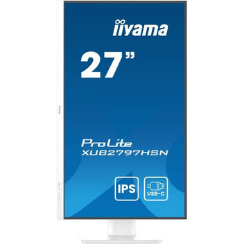 Monitor iiyama ProLite XUB2797HSN-W2 27" IPS FullHD USB-C DOCK 100Hz Altavoces Altura Ajustable (5 A