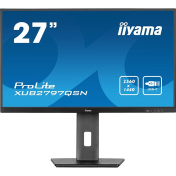 Monitor iiyama ProLite XUB2797QSN-B2 27" IPS QHD 100Hz USB-C DOCK Altavoces Altura Ajustable (5 Años