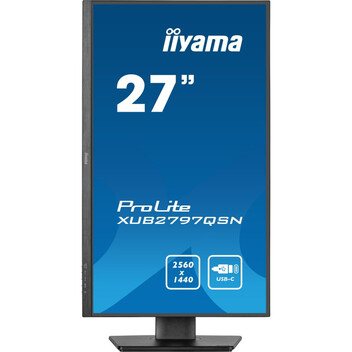 Monitor iiyama ProLite XUB2797QSN-B2 27" IPS QHD 100Hz USB-C DOCK Altavoces Altura Ajustable (5 Años