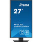 Monitor iiyama ProLite XUB2797QSN-B2 27" IPS QHD 100Hz USB-C DOCK Altavoces Altura Ajustable (5 Años