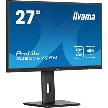 Monitor iiyama ProLite XUB2797QSN-B2 27" IPS QHD 100Hz USB-C DOCK Altavoces Altura Ajustable (5 Años