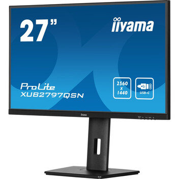 Monitor iiyama ProLite XUB2797QSN-B2 27" IPS QHD 100Hz USB-C DOCK Altavoces Altura Ajustable (5 Años