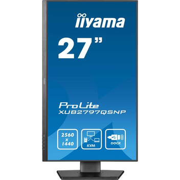 Monitor iiyama ProLite XUB2797QSNP-B1 27" IPS QHD 100Hz USB-C DOCK 96W Altavoces Altura Ajustable (5