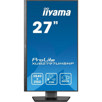 Monitor iiyama ProLite XUB2797UHSNP-B1 27" IPS 4K 100Hz USB-C DOCK 96W Altavoces Altura Ajustable (5 Monitor iiyama ProLite XUB2797UHSNP-B1 27" IPS 4K 100Hz USB-C DOCK 96W Altavoces Altura Ajustable (5