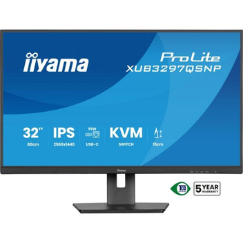 Monitor iiyama ProLite XUB3297QSNP-B1 32" IPS QHD 100Hz Altavoces Altura Ajustable USB-C KVM Monitor iiyama ProLite XUB3297QSNP-B1 32" IPS QHD 100Hz Altavoces Altura Ajustable USB-C KVM