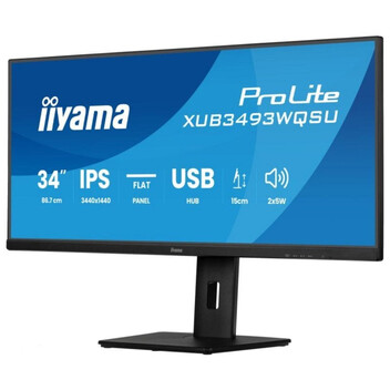 Monitor iiyama ProLite XUB3493WQSU-B6 34" IPS UltraWide QHD 120Hz HDR Altura Regulable FreeSync Monitor iiyama ProLite XUB3493WQSU-B6 34" IPS UltraWide QHD 120Hz HDR Altura Regulable FreeSync
