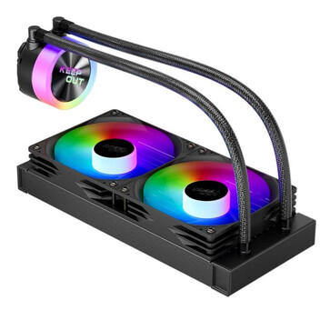 Refrigerador líquido Keep Out XWC-240 ARGB 2x12cm Aluminio compatibles Intel/AMD Refrigerador líquido Keep Out XWC-240 ARGB 2x12cm Aluminio compatibles Intel/AMD