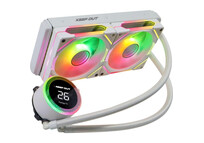 Refrigerador líquido Keep Out XWC-240 PRO Blanco 2x12cm ARGB Display Temp. CPU