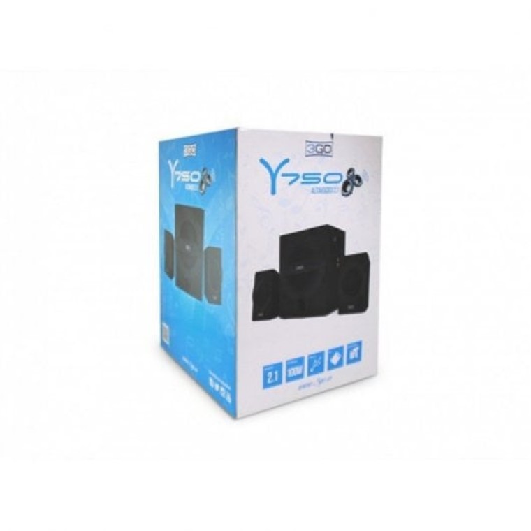 3Go Y750 Altavoces 2.1 Bluetooth 42W Negros