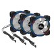 Yeyian Typhoon LII Master Kit 3 Ventiladores ARGB 120mm Negros + 2 Tiras LED ARGB + Controladora