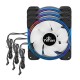 Yeyian Typhoon LII Master Kit 3 Ventiladores ARGB 120mm Negros + 2 Tiras LED ARGB + Controladora