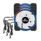 Yeyian Typhoon LII Master Kit 3 Ventiladores ARGB 120mm Negros + 2 Tiras LED ARGB + Controladora Yeyian Typhoon LII Master Kit 3 Ventiladores ARGB 120mm Negros + 2 Tiras LED ARGB + Controladora