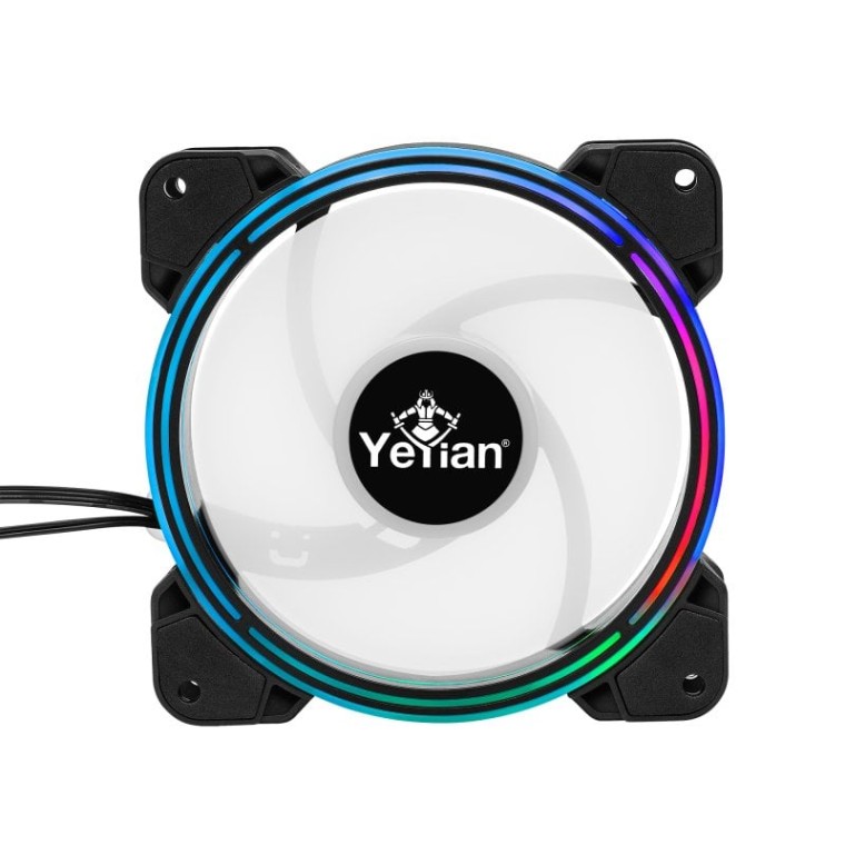 Yeyian Typhoon LII Master Kit 3 Ventiladores ARGB 120mm Negros + 2 Tiras LED ARGB + Controladora